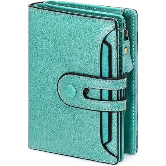 Small Wallet Genuine Leather Green